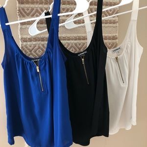 Express zipper layering tanks- BUNDLE